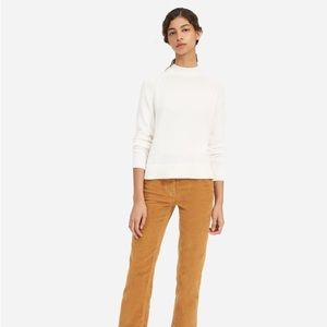 Everlane The Cotton Mockneck Crop Sweater